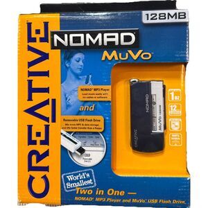 Creative Nomad MuVo 128 MB MP3 Player And MUvo USB Flash Drive ‎ Brand New